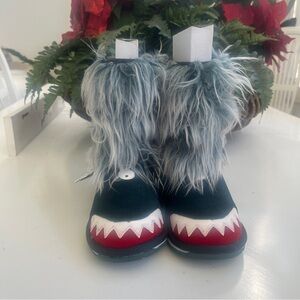 NWT Emu Australia Booties Rare Kid K3 Suede Monster Deep Teal K12619 Merino Wool